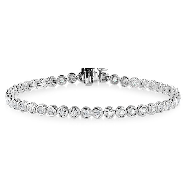 Bezel-Set Diamond Star Tennis Bracelet (1.00 ctw)