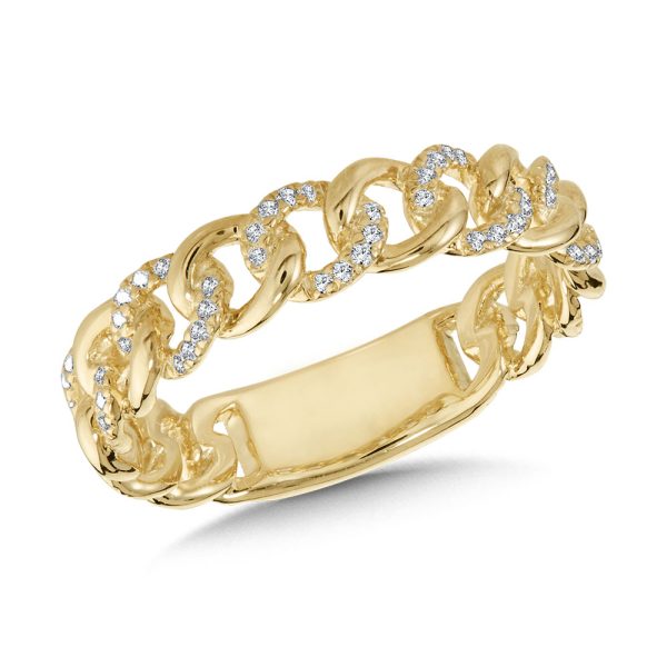 Petite Alternating Cuban Link Diamond Band