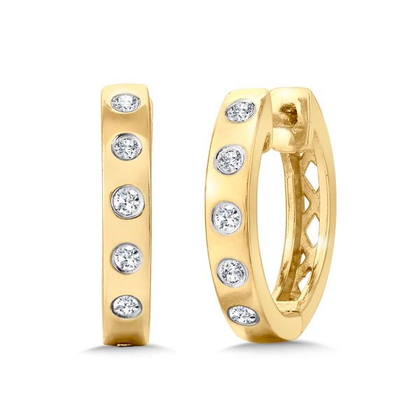 Straight Flush-Set Diamond Hoops