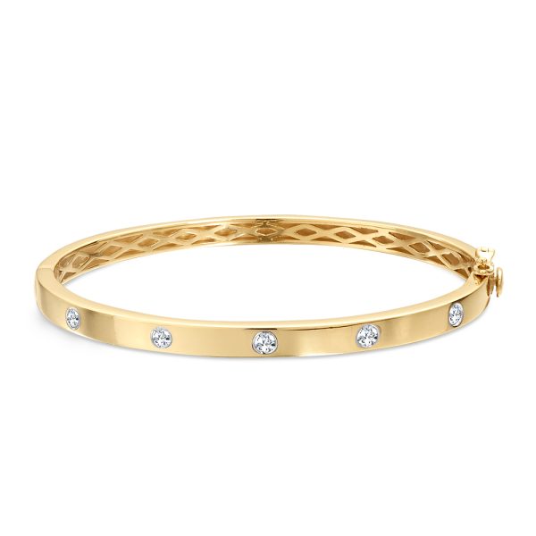 Classic Flush Diamond Bangle