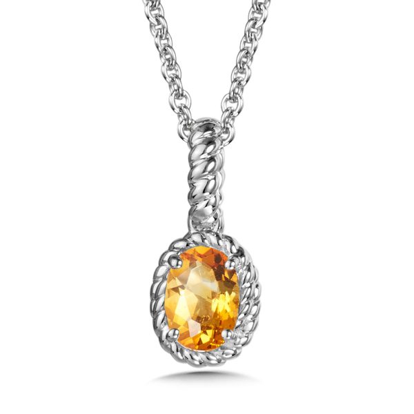 Sterling Silver Citrine Pendant