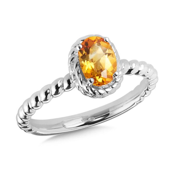 Sterling Silver Citrine Ring