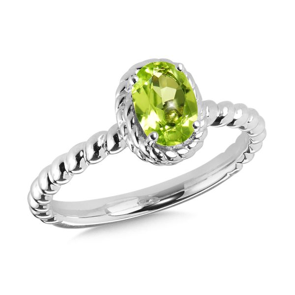 Sterling Silver Peridot Ring