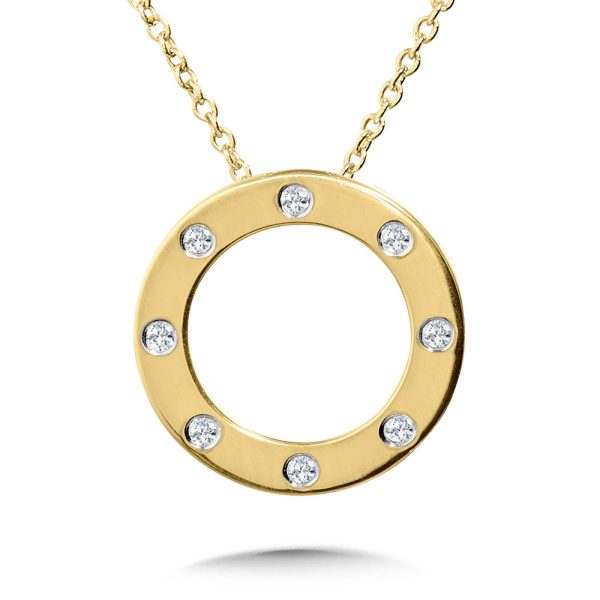 Flush Diamond Circle Pendant