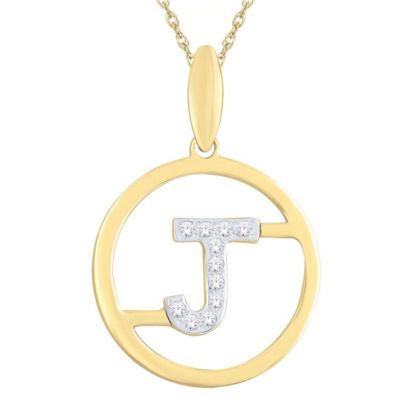 You - An Initials Collection Diamond Pendant (J)