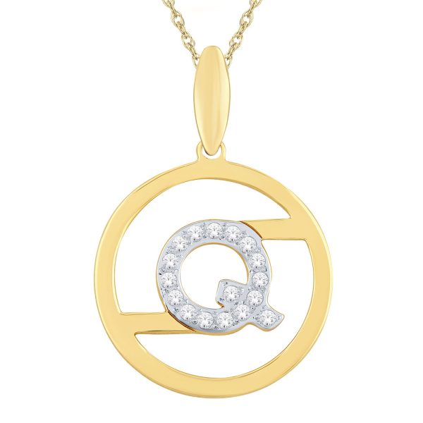 You - An Initials Collection Diamond Pendant (Q)