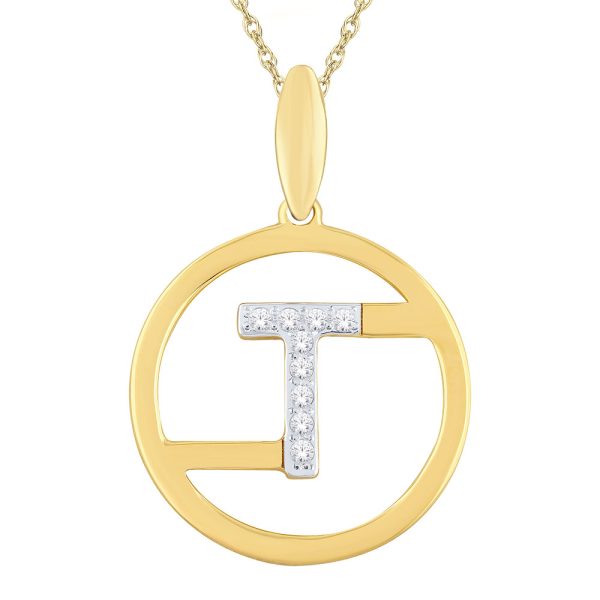 You - An Initials Collection Diamond Pendant (T)