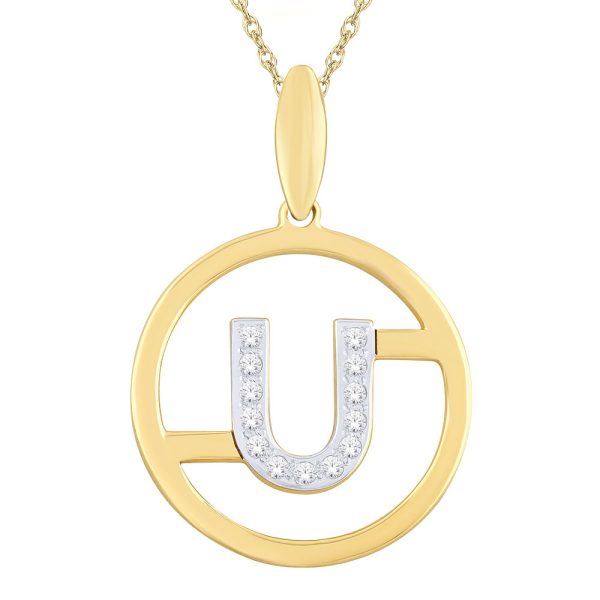 You - An Initials Collection Diamond Pendant (U)