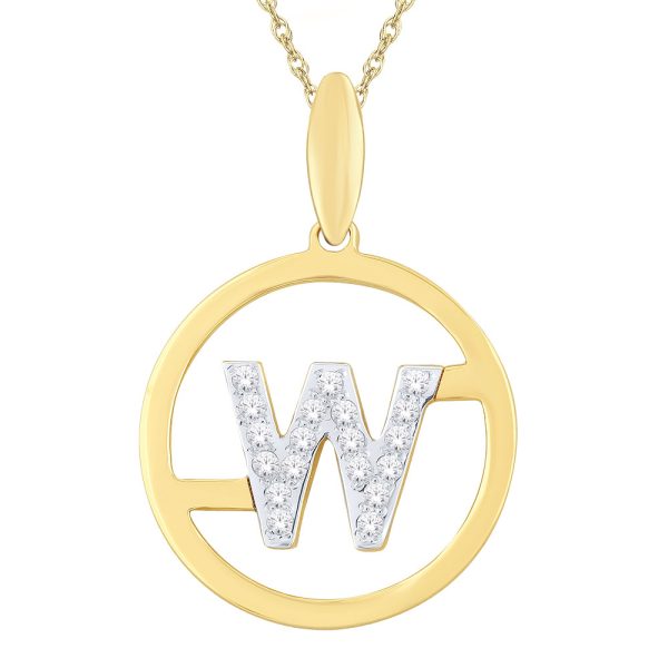 You - An Initials Collection Diamond Pendant (W)