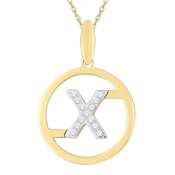 You - An Initials Collection Diamond Pendant (X)