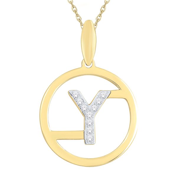 You - An Initials Collection Diamond Pendant (Y)