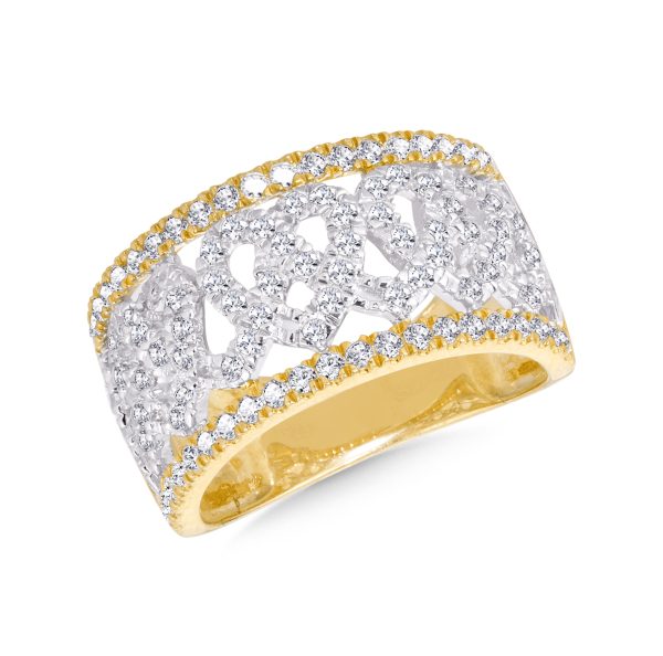 14KT YG/WG DIAMOND RING