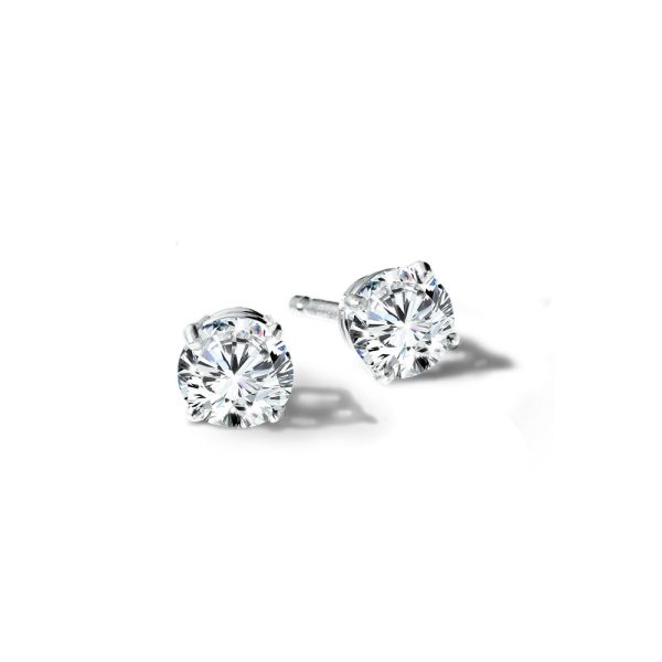 14K Lab-Created Diamond Solitaire Studs