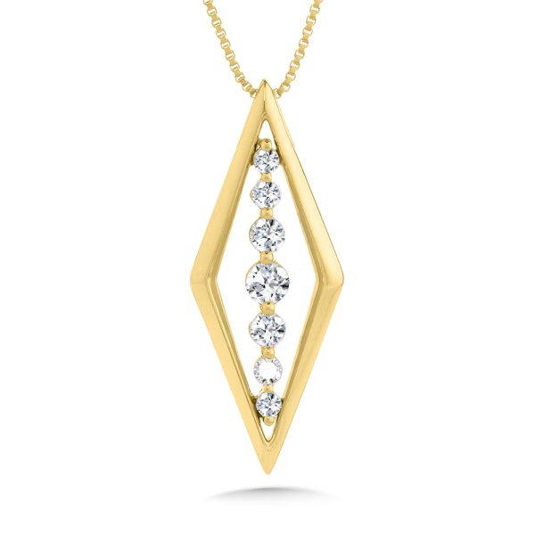 14K YG DIAMOND PENDANT